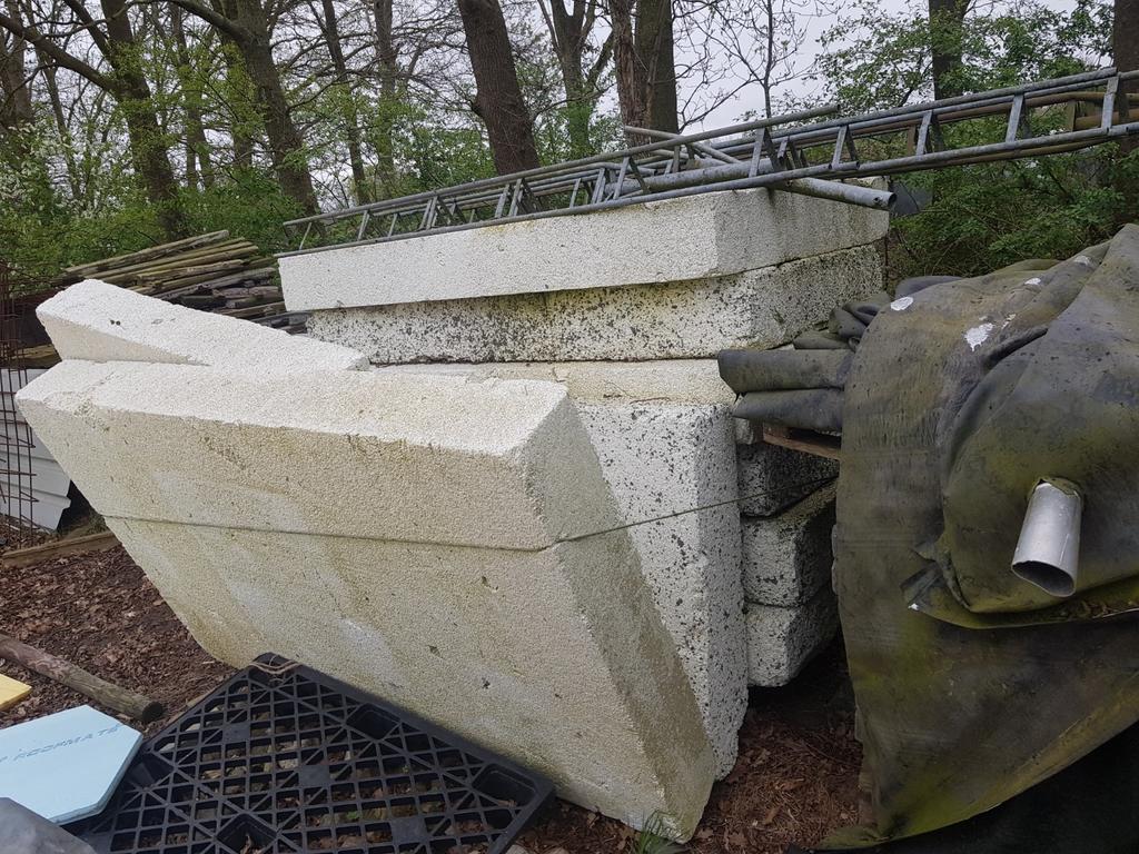 Tempex blokken piepschuim, Ophalen, 12 cm of meer, Zo goed als nieuw, Vloerisolatie