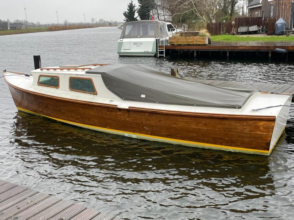 Luxe elektrischesloep huren Alkmaar Langedijk 100% voor KiKa, Ophalen, Polyester, 6 meter of meer, Binnenboordmotor