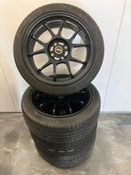 16" Zwarte velgen met zgan zomerbanden 4x98, Ophalen, Gebruikt, Velg(en), 16 inch
