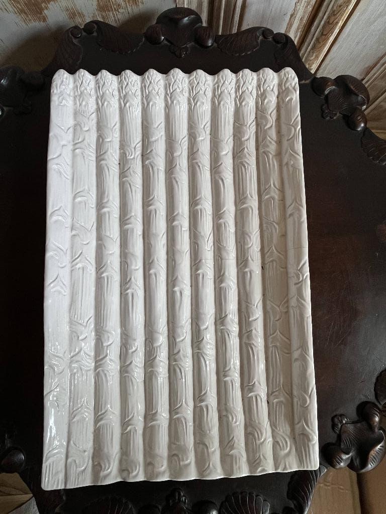 Grote aardewerk aspergeschaal, Ophalen of Verzenden