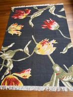 Wollen vloerkleed met bloemenpatroon🌹🌹🌹🌹, Ophalen, Zwart, 150 tot 200 cm, Nieuw