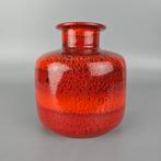 Vintage West-Duitse Fat Lava vaas. Ruscha 850 rood oranje, Ophalen of Verzenden