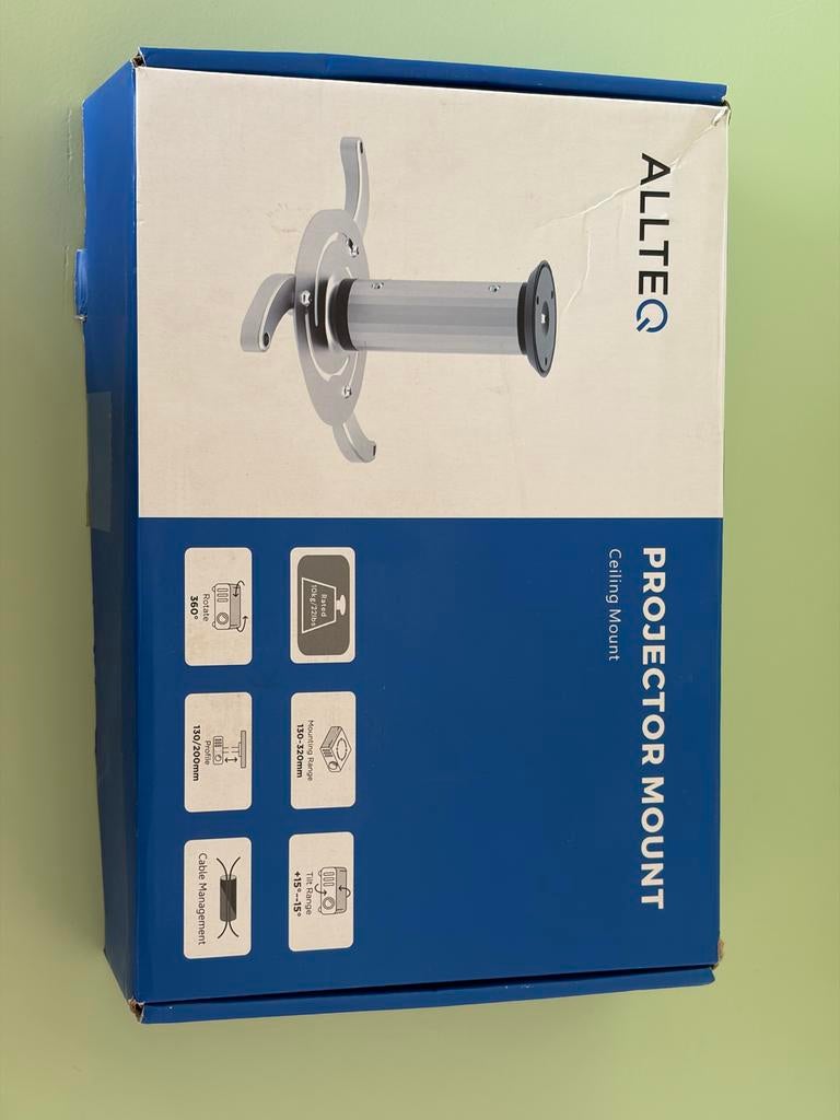 Allteq Beamerbeugel - 130mm, Audio, Tv en Foto, Beamer-accessoires, Verzenden, Zo goed als nieuw, Beamerbeugel