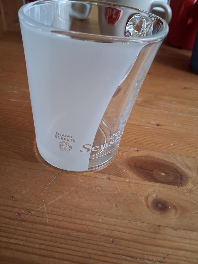 1 Senseo glas van Douwe Egberts, Huis en Inrichting, Keuken | Servies, Glas of Glazen, Nieuw, Ophalen of Verzenden, Glas