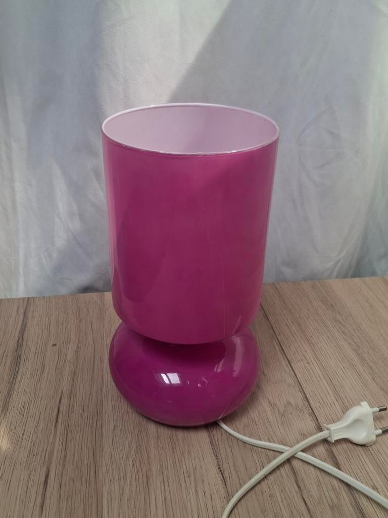 Roze Ikea Lykta vintage tafellamp., Ophalen of Verzenden, Zo goed als nieuw, Minder dan 50 cm