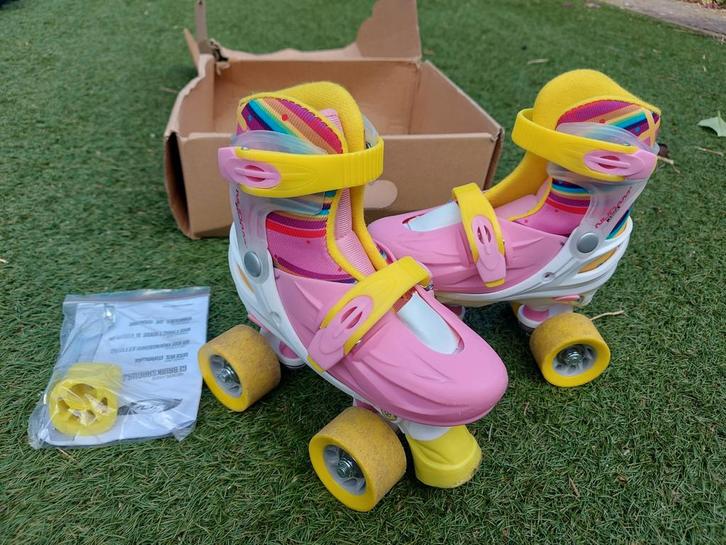 Verstelbare rolschaatsen voor kinderen - Maat 27-30, Kinderen en Baby's, Speelgoed | Buiten | Rolschaatsen, Gebruikt, Kinderen