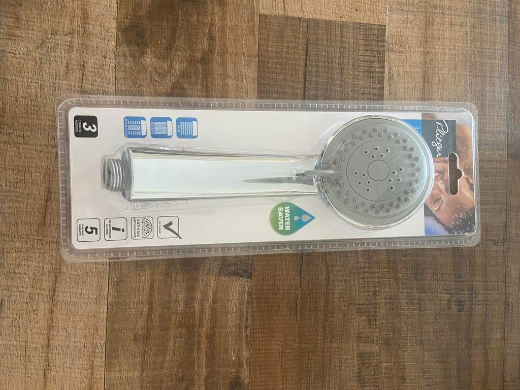 Waterbesparende Douchekop - 3 standen, Anti-kalk, Ophalen of Verzenden, Nieuw, Chroom, Douche