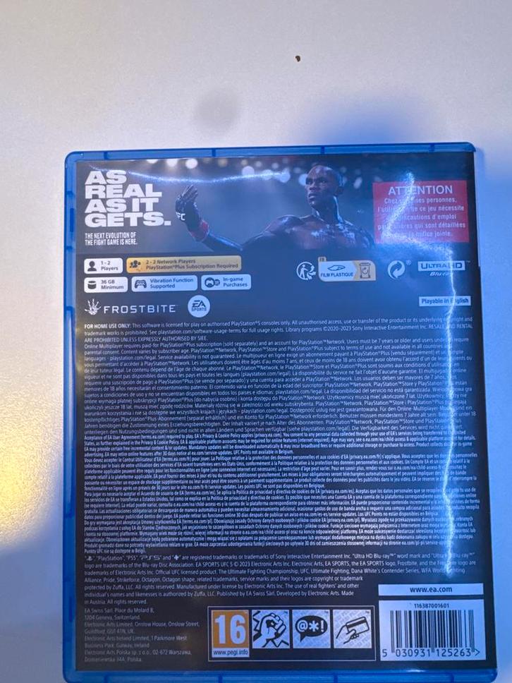 UFC 5 PlayStation 5 - Nieuwste Vechtgame!, Spelcomputers en Games, Games | Sony PlayStation 5, Nieuw, Ophalen of Verzenden