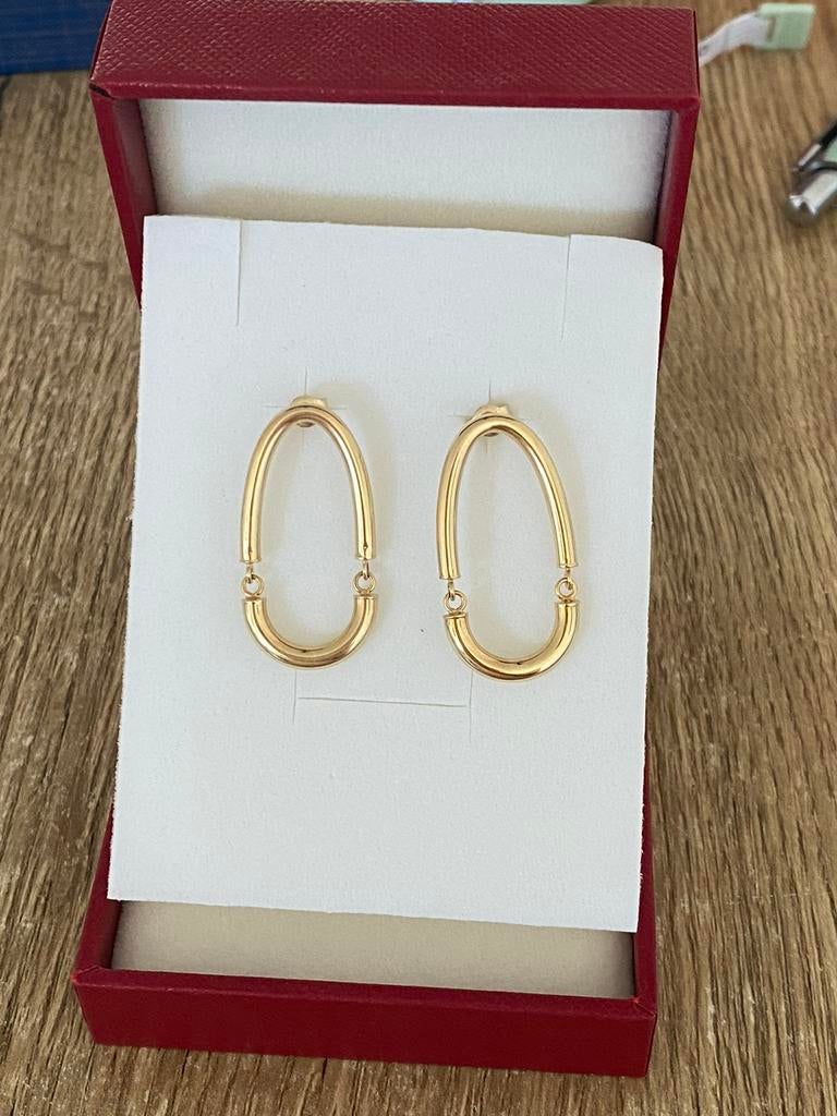 Mooie 14 karaat gouden oorbellen gemerkt 585, -, -, Nieuw, Ophalen of Verzenden