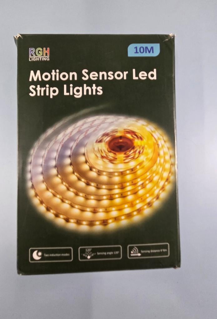 Motion Sensor LED Strip Lights (10m) met bewegingssensor, RGH Lightning, ., Nieuw, Ophalen of Verzenden