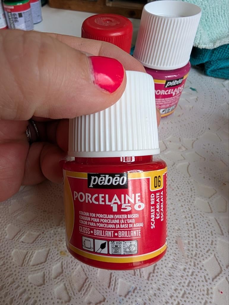 Pébéo Porcelaine 150 verf, Scarlet Red, Ophalen of Verzenden