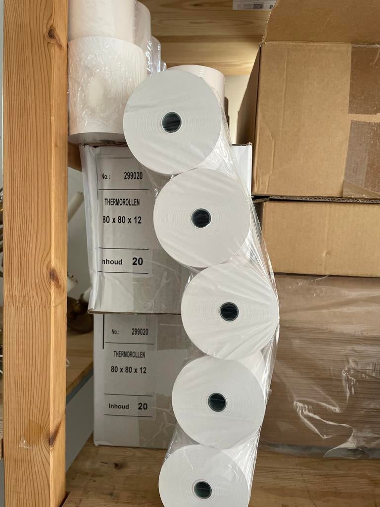 60 Kassarollen 80x80x12 Thermorollen, Ophalen of Verzenden