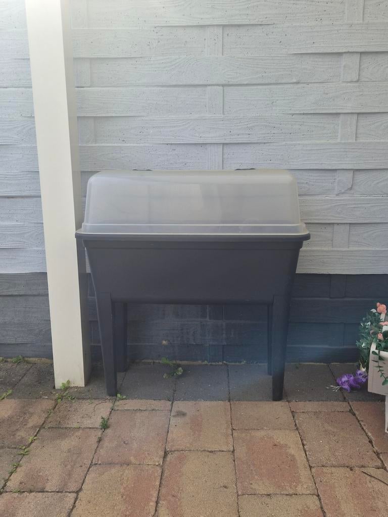 Kweekbak met deksel - Ideaal voor moestuin, Tuin en Terras, Kweekspullen, Ophalen, Gebruikt, Kweekbak
