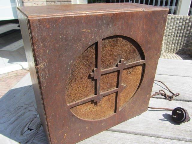 oude houten luidspreker, Overige merken, Gebruikt, Overige typen, Ophalen of Verzenden