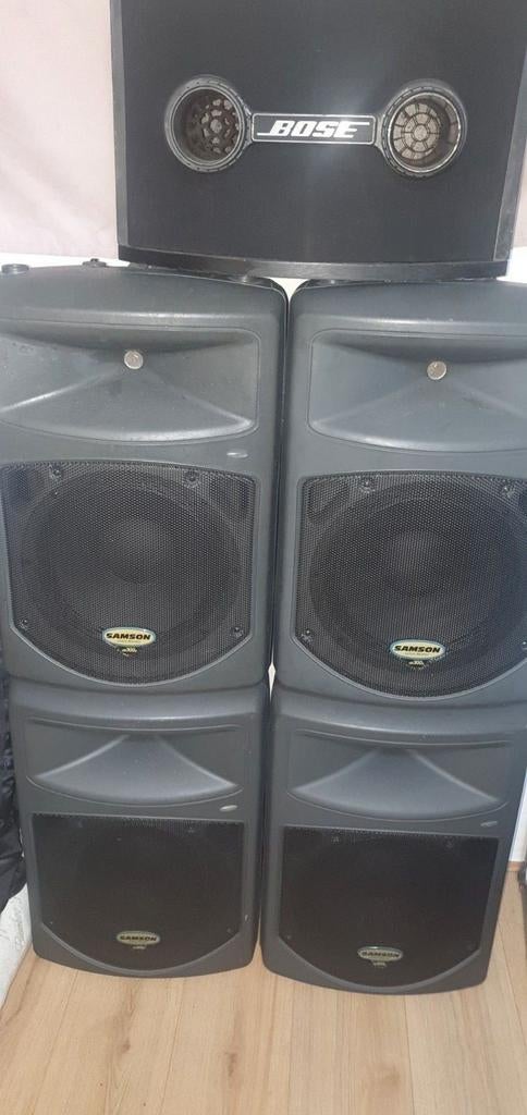 Samson DB300A actieve luidsprekers (set van 2), Overige merken, Gebruikt, Ophalen of Verzenden, 120 watt of meer