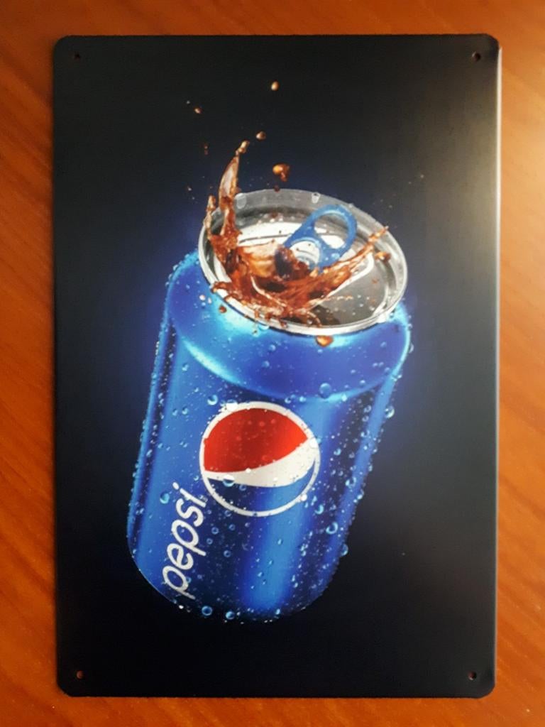 Pepsi 20x30 cm Reclamebord, Ophalen of Verzenden, Nieuw, Reclamebord