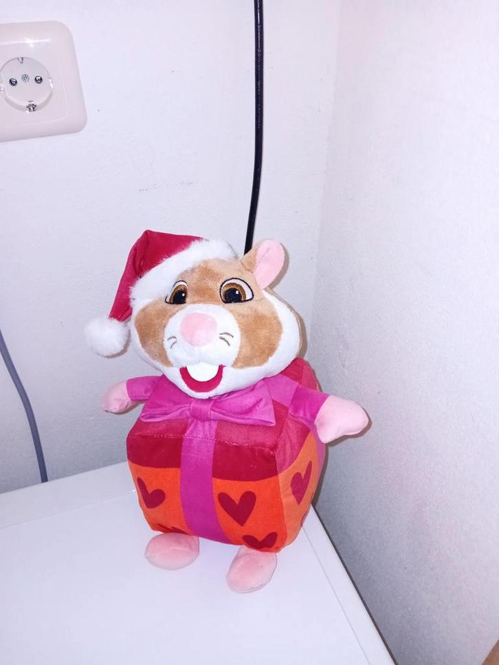AH kerstcadeau hamster knuffel - Zo goed als nieuw, Kinderen en Baby's, Speelgoed | Knuffels en Pluche, Zo goed als nieuw, Overige typen