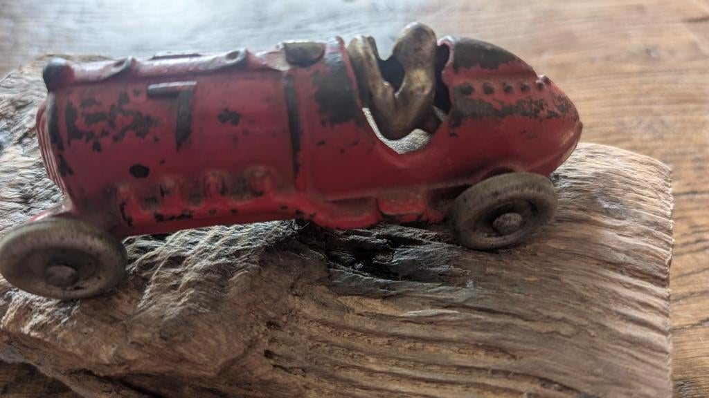 Hubley originele 1920-30 raceauto, Antiek en Kunst, Antiek | Speelgoed, Ophalen of Verzenden