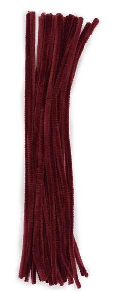 Vaessen Creative chenille draad bordeaux 25 st. d.6mm l.30cm, Hobby en Vrije tijd, Knutselen, Nieuw, Materiaal, Ophalen of Verzenden