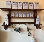 Vintage Keukenrek met Voorraadpotten en Keukengerei, Ophalen of Verzenden, Gebruikt