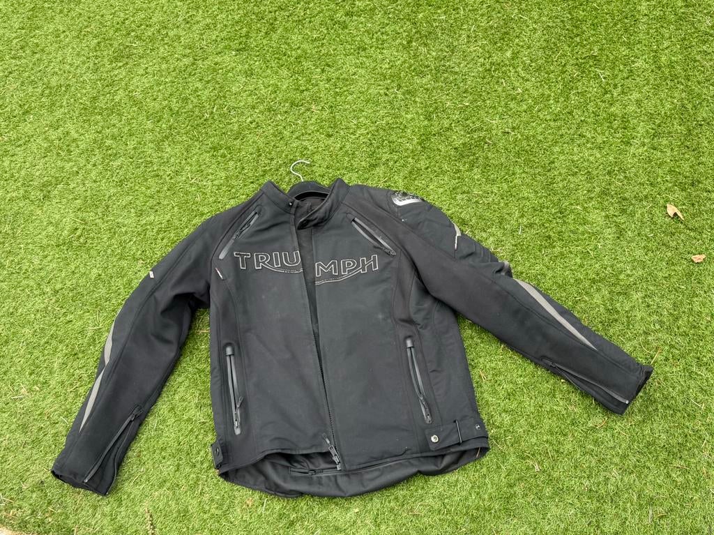 Motorjas triumph maat L, Motoren, Kleding | Motorkleding, Ophalen, Tweedehands, Heren, Jas | textiel