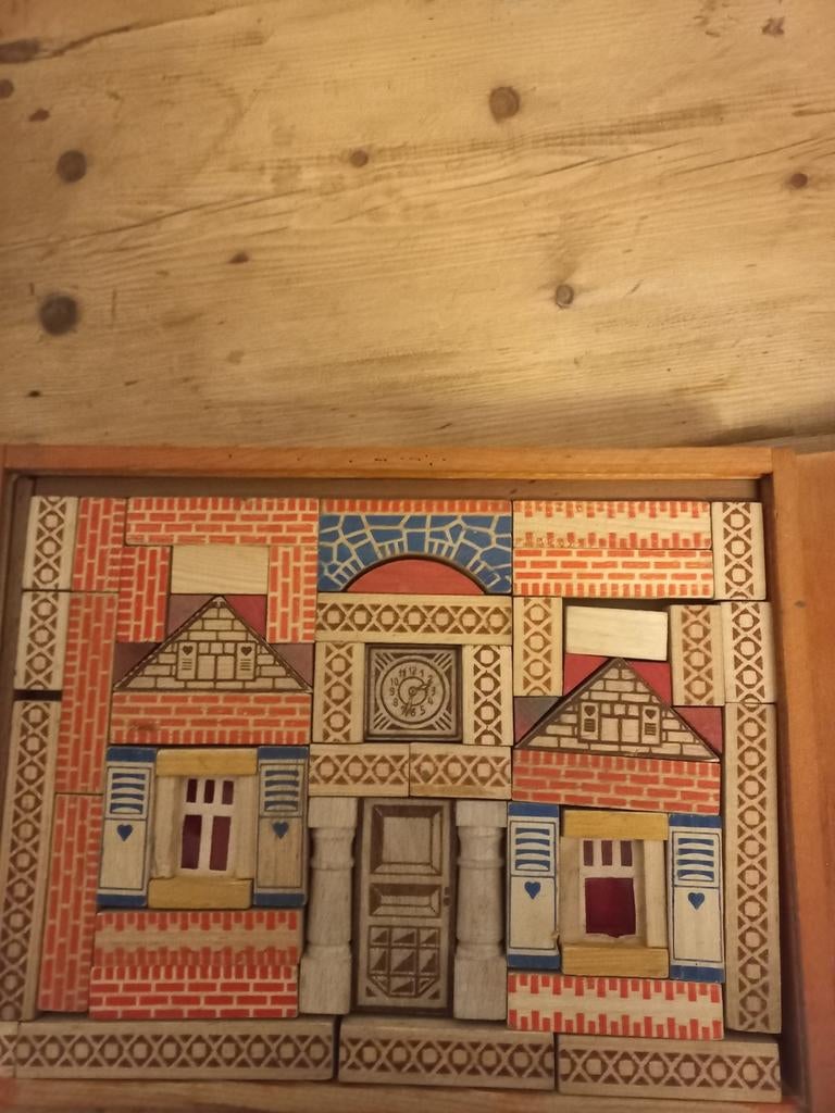 Blokken doos, Antiek en Kunst, Antiek | Speelgoed, Ophalen of Verzenden