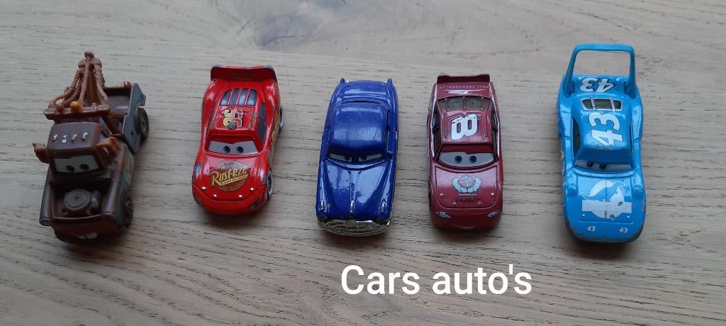 5 Autootjes van Cars, Kinderen en Baby's, Speelgoed | Speelgoedvoertuigen, Ophalen of Verzenden, Gebruikt