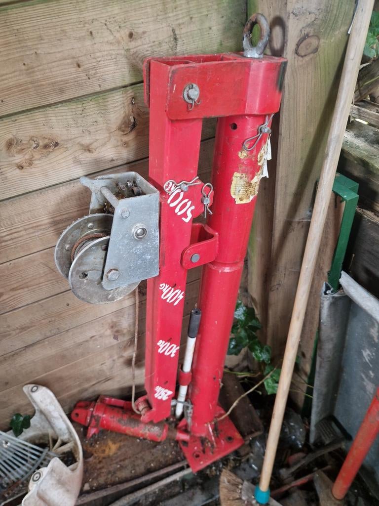 Vaste takel, Ophalen