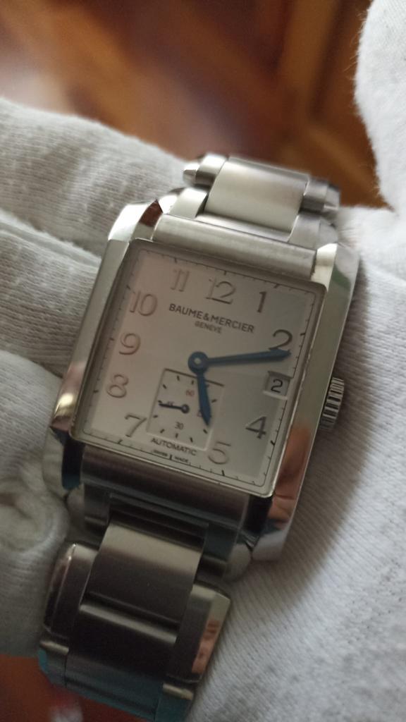 Baume&Mercier Hampton XL automatisch horloge, Gebruikt, Staal, Polshorloge, Ophalen