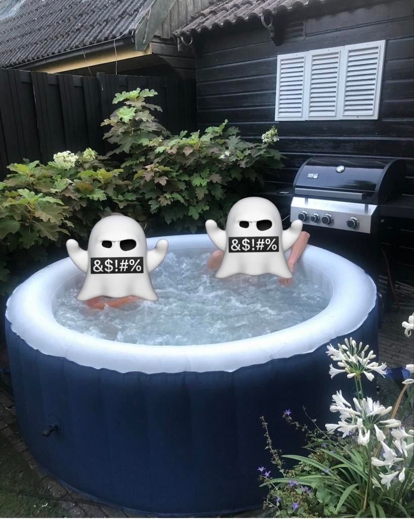 MSpa Lite Opblaasbare Hot Tub Rond 4 Personen Spa, Ophalen, Zo goed als nieuw, Afdekzeil, Opblaasbaar