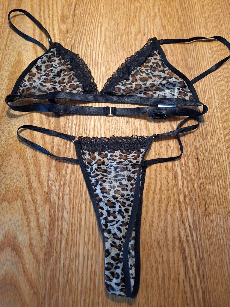 lingerie setje maat M, Verzenden, Zwart, Setje