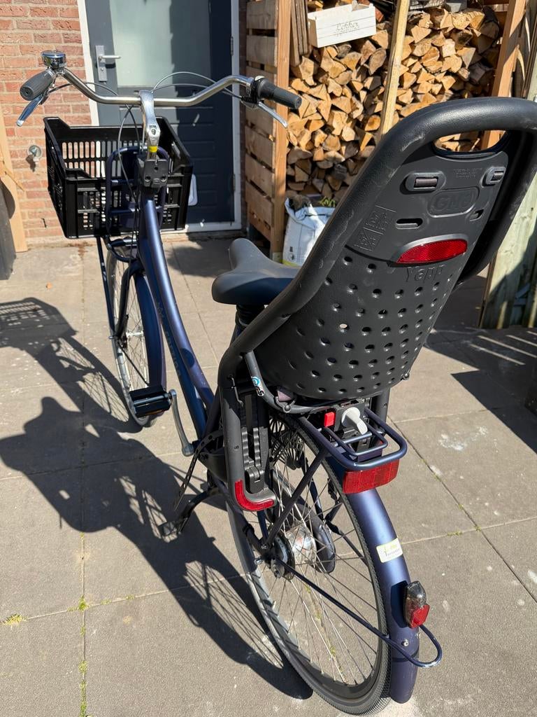 Cortina Roots fiets met krat en optioneel kinderzitje, Ophalen, Gebruikt, Overige merken