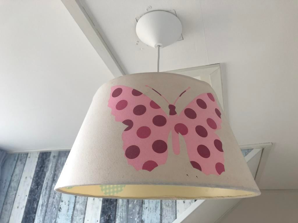 Lampenkap met vlinders, Ophalen of Verzenden, Zo goed als nieuw, Minder dan 50 cm