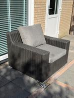 Mooie loungestoel zwart, Tuin en Terras, Ophalen, Zo goed als nieuw, Wicker
