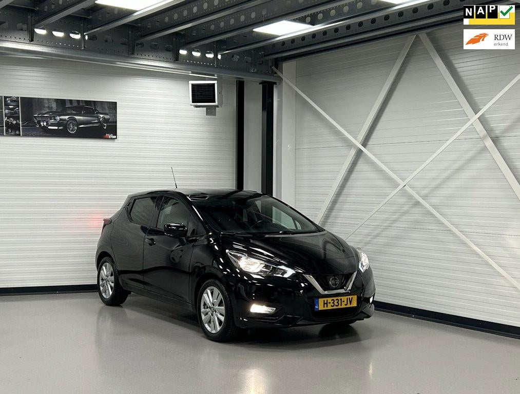 Nissan Micra 1.0 IG-T N-Connecta Nav/Cam/PDC/Cruise/MultiMed, Auto's, Nissan, Voorwielaandrijving, 101 pk, Euro 6, Zwart
