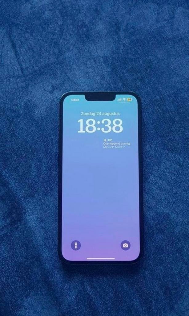 Iphone 13 100% Batterijconditie, Telecommunicatie, Mobiele telefoons | Apple iPhone, 128 GB, Blauw, IPhone 13, Ophalen of Verzenden