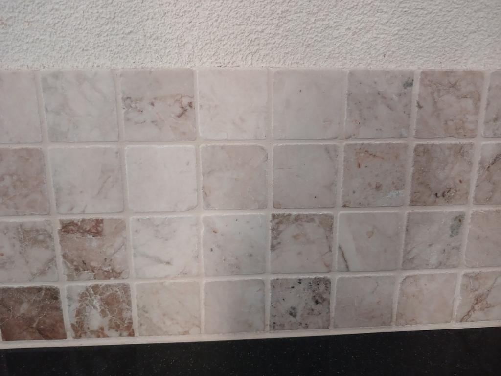 Travertin Restantje Wandtegeltjes 0.45 m2, Ophalen, Nieuw, 20 tot 40 cm, Minder dan 5 m²