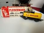 Fleischmann Shell Tankwagon met originele doos, Gebruikt, Wagon, Ophalen of Verzenden, Fleischmann