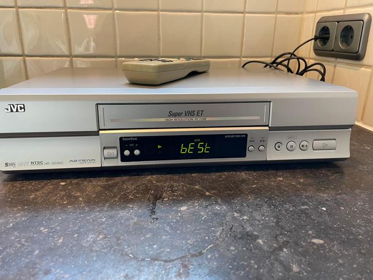 S-VHS JVC JVC HR-S5960 als nieuw., Audio, Tv en Foto, Videospelers, Zo goed als nieuw, Ophalen of Verzenden