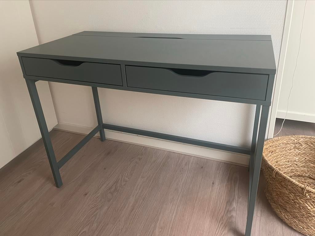 Ikea bureau Alex blauw, Huis en Inrichting, Bureaus, Zo goed als nieuw, Ophalen
