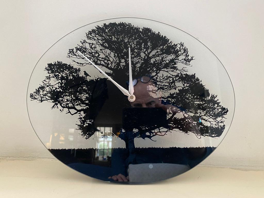 Klok met vogelgeluid - Nieuw in doos!, Ophalen, Nieuw, Analoog, Wandklok