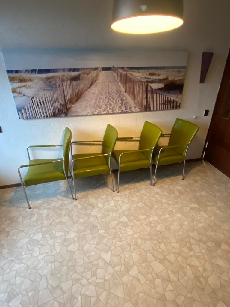 10X LEDEREN BERT PLANTAGIE STOELEN, Ophalen, Zo goed als nieuw, Vijf, Zes of meer stoelen