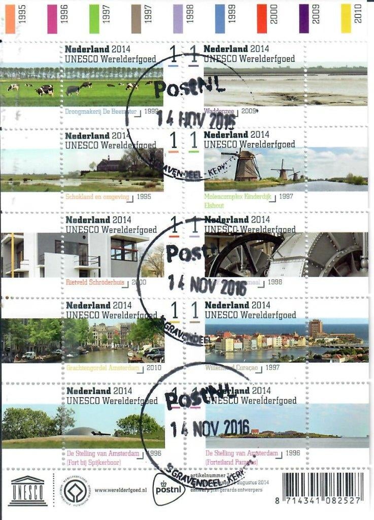 Gestempelde vellen Euro en 1 deel 2, Ophalen of Verzenden, Na 1940, Gestempeld