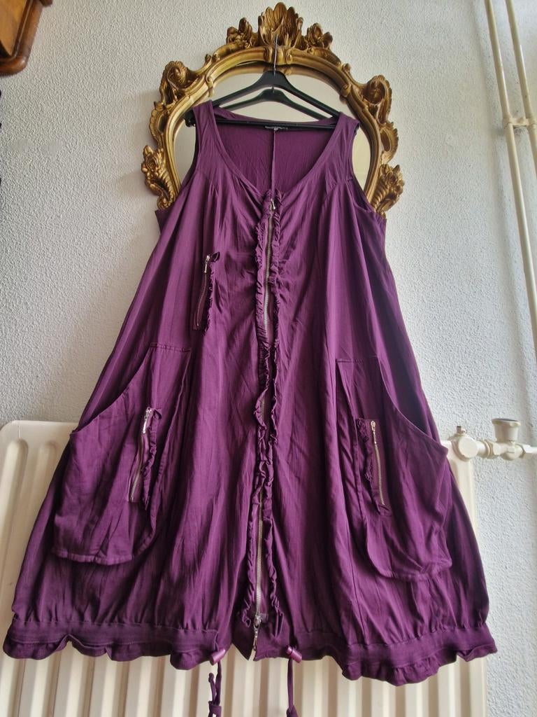 Als nieuw! Rimini paars a lijn grote zakken tuniek vest, Kleding | Dames, Grote Maten, Paars, Ophalen of Verzenden, Zo goed als nieuw