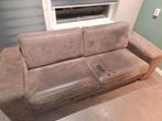 Twee en half zitsbank bruin kunstleder, Ophalen, Overige materialen, Gebruikt, Driepersoons
