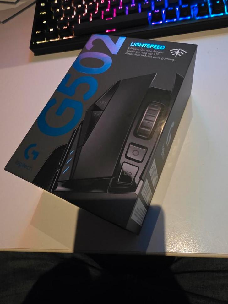 Logitech G502 Lightspeed Hero Draadloze Gaming Muis, Computers en Software, Muizen, Zo goed als nieuw, Muis, Rechtshandig, Draadloos