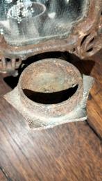 Gietijzeren ijzeren wand spiegel hanger ovaal kaars, Ophalen of Verzenden