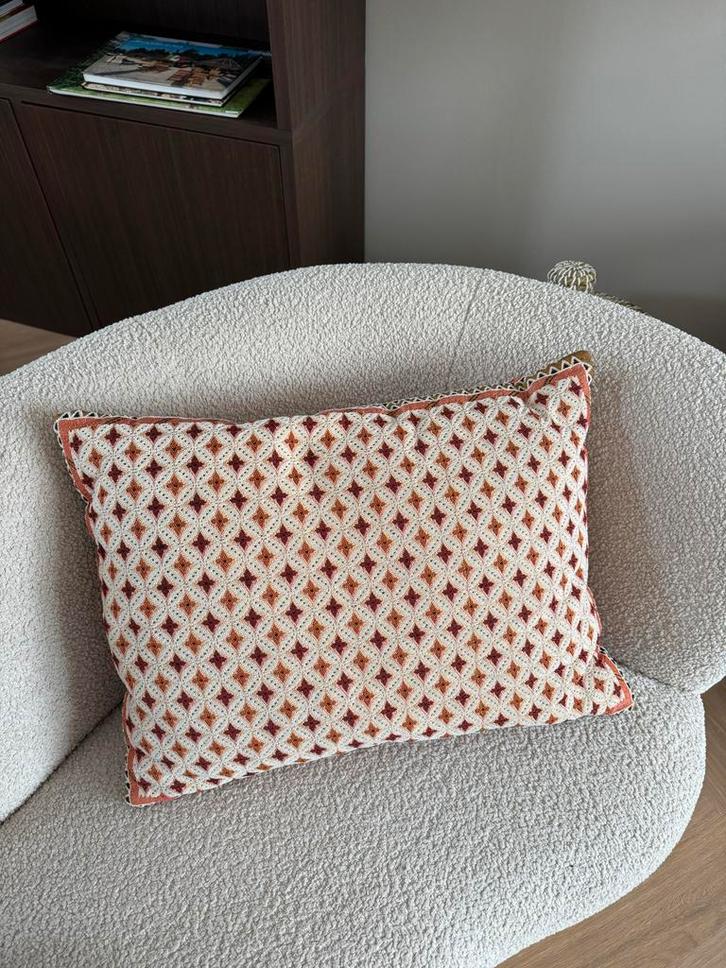 Sissy-Boy Kussen met Ruitpatroon, Huis en Inrichting, Woonaccessoires | Kussens, Zo goed als nieuw, Overige kleuren, Rechthoekig