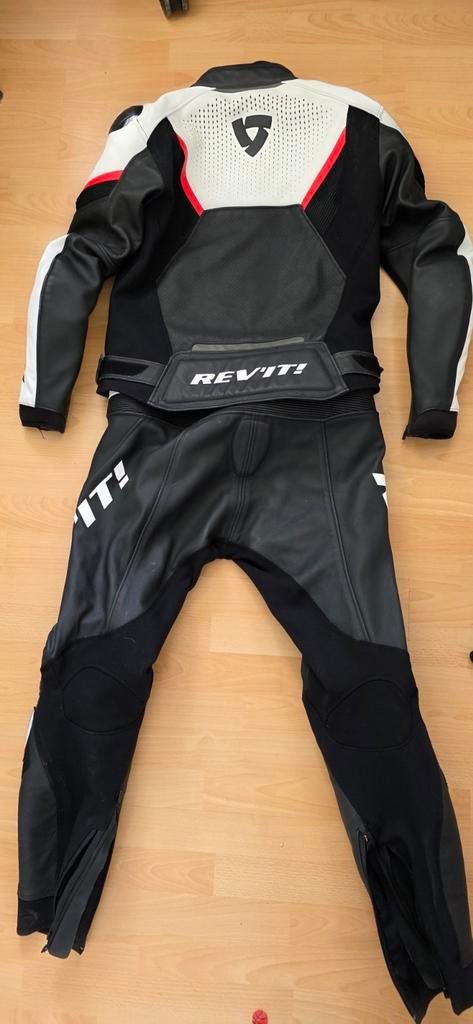 Revit motorpak zwart-neon rood maat 50/52, Revit REV’IT, Ophalen of Verzenden, Tweedehands, Heren