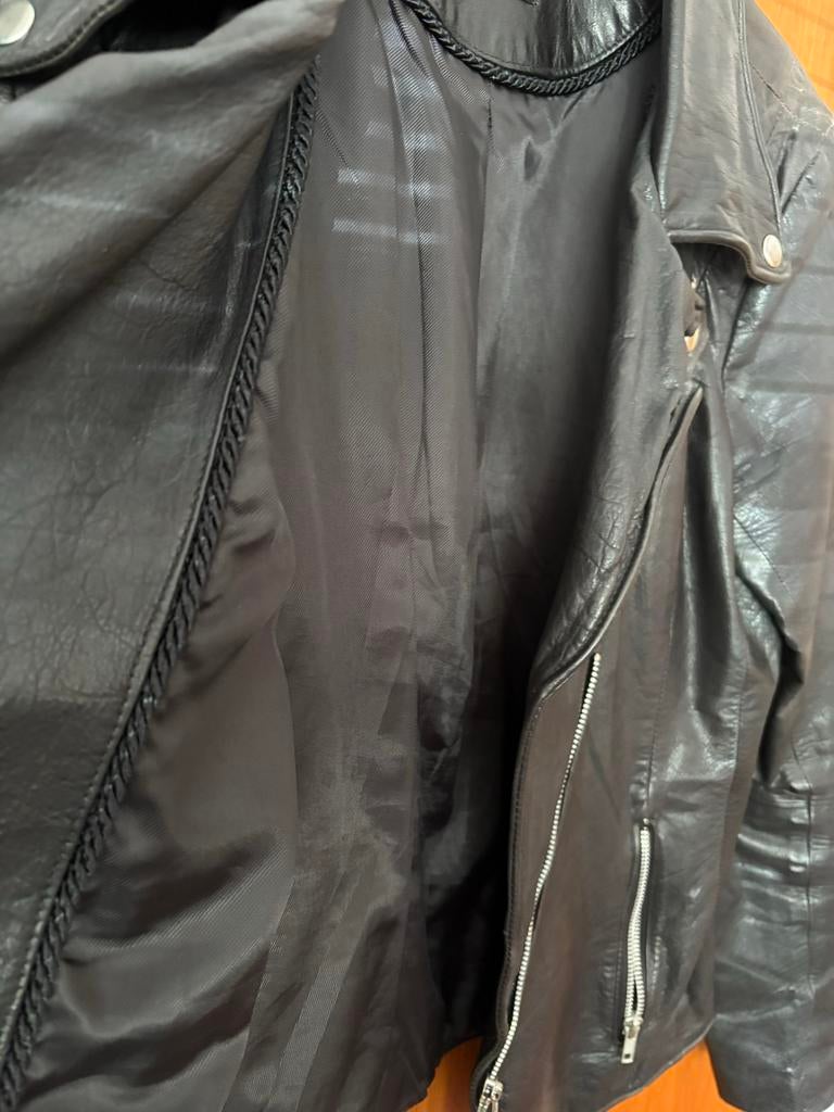 Selected Femme Leren Dames Jack, Kleding | Dames, Jassen | Zomer, Verzenden, Gedragen, Maat 38/40 (M), Zwart